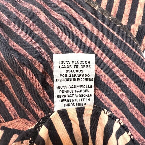 House of the Gods Nirvana Kurt Cobain Tee Women M Peach Stripe Band Y2K NWT - Picture 8 of 11
